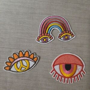 Colorful Eye and Rainbow Patches